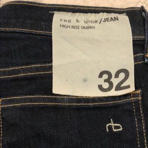 NWT Rag & Bone High Rise Skinny Jeans Size 32